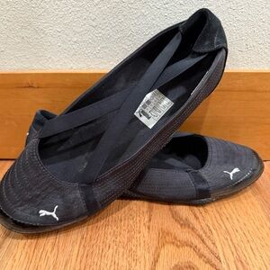 Puma Black Ballet Flats size 8.5